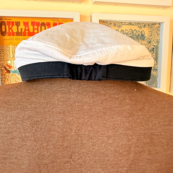 Vintage Captain’s Hat – Navy & White with Gold Embroidery - Picture 4 of 5